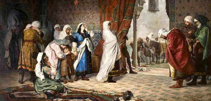 The departure of Boabdil’s Family from the Alhambra 