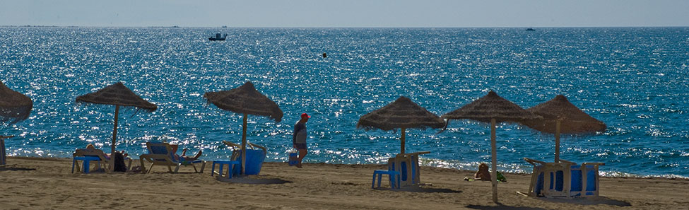 Malaqueta beach Malaga Spain