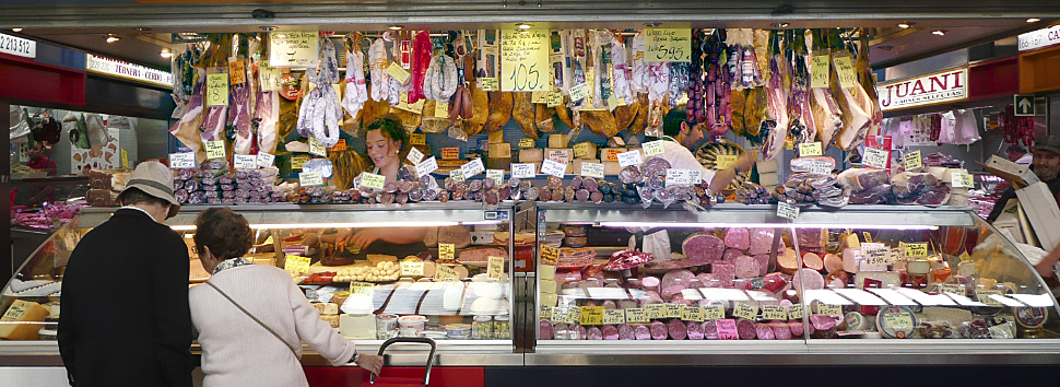 A deli at Mercado de Ataranzas Malaga Spain