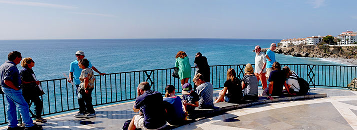 'Balcon de Europa at Nerja, a charming seaside town an hour north of Malag