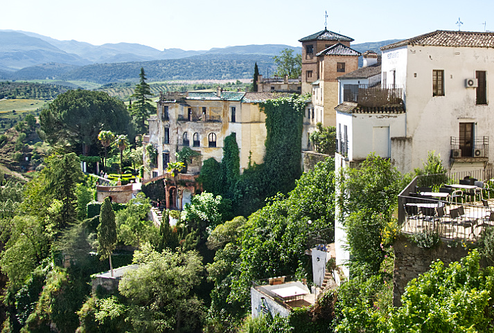 Ronda Spain. Andalucia's largest 
Puebla Blanca
Built astride mountains carved out by the Río Guadalevín