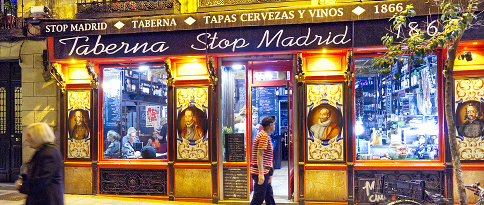 Restaurant barrio de Las Letras Stop Madrid, León de Oro
