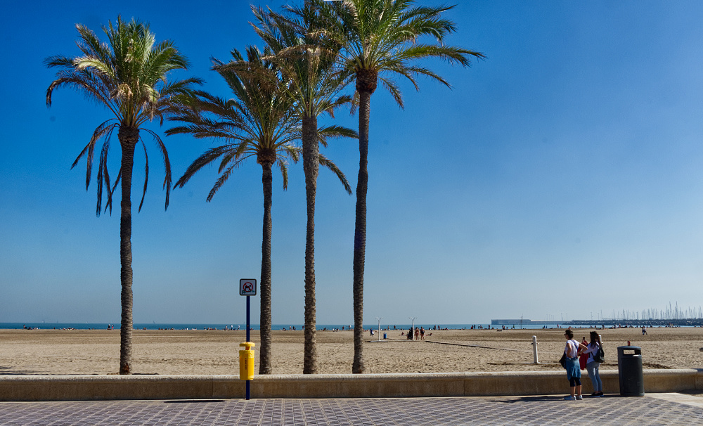 Beachfront, Valencia Spain, some of of the best beaches on the Mediterranean coast