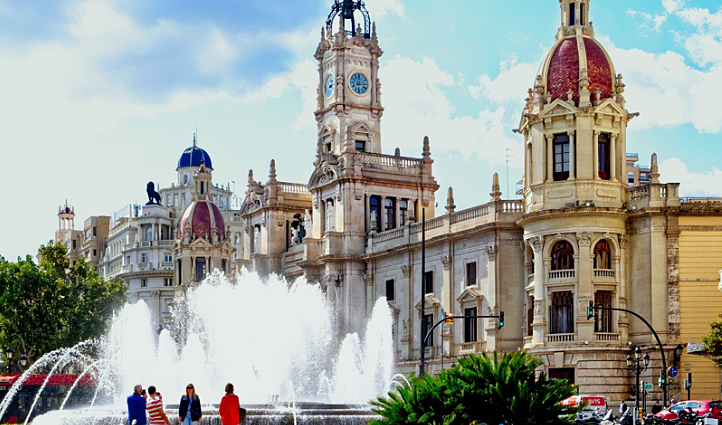 Valencia Spain City Hall building