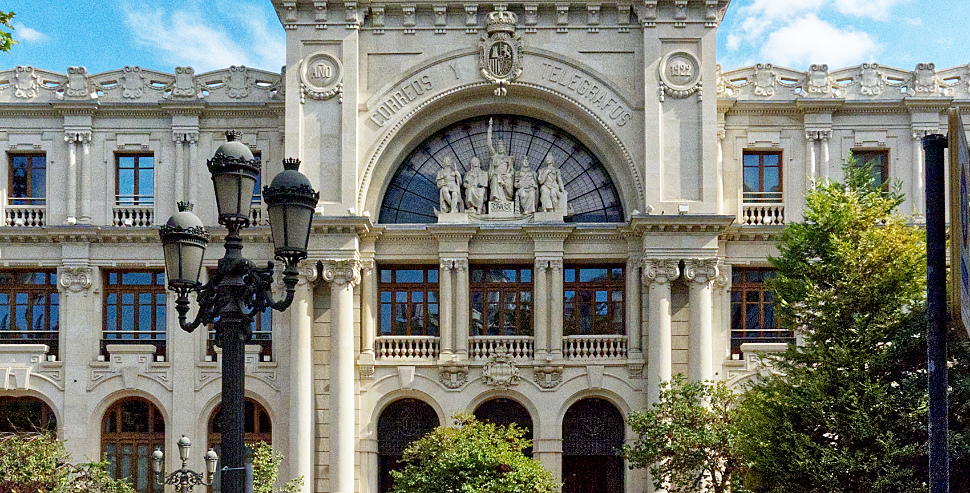 Art Nouveau post office building, Valencia Spain